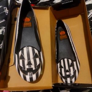 Brand New in box jack-o'-lantern flats from Strange Cvlt 9.5 women's